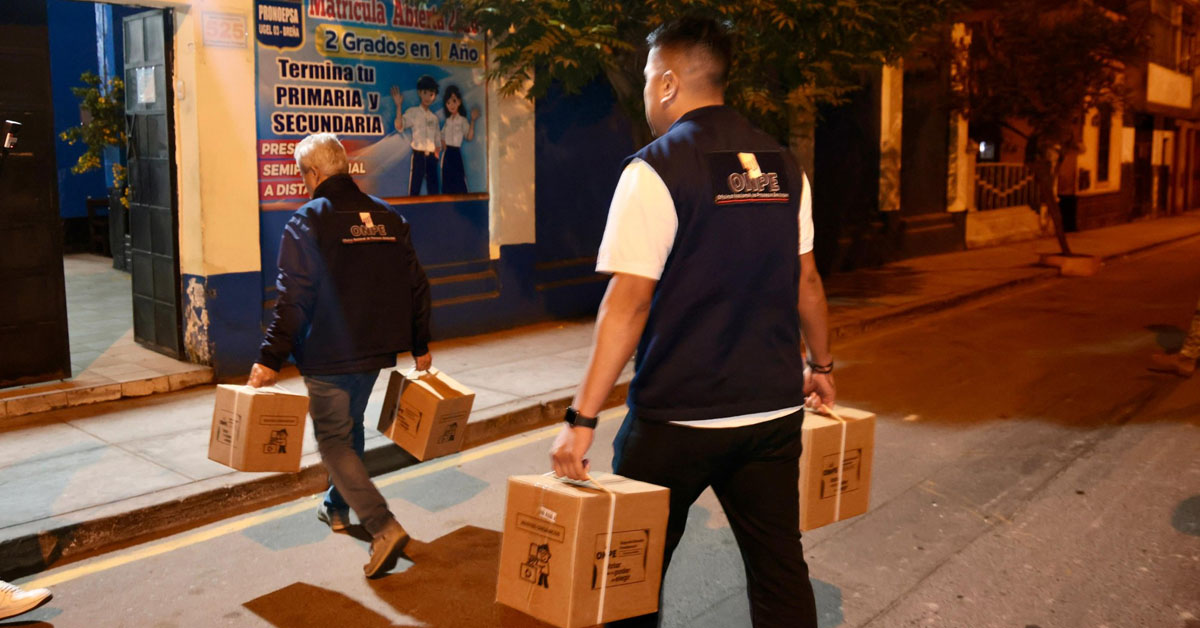 Material electoral ya se encuentra en los centros de votación de Lima y Callao.
