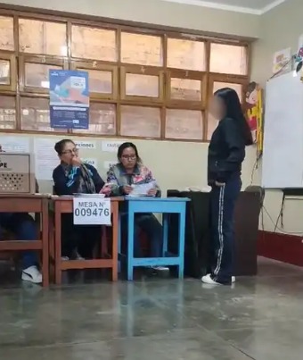 La menor fue denunciada ante autoridades de la ONPE.