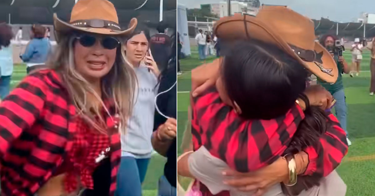 ¡Entre lágrimas! Pamela López se reencuentra con sus hijos y