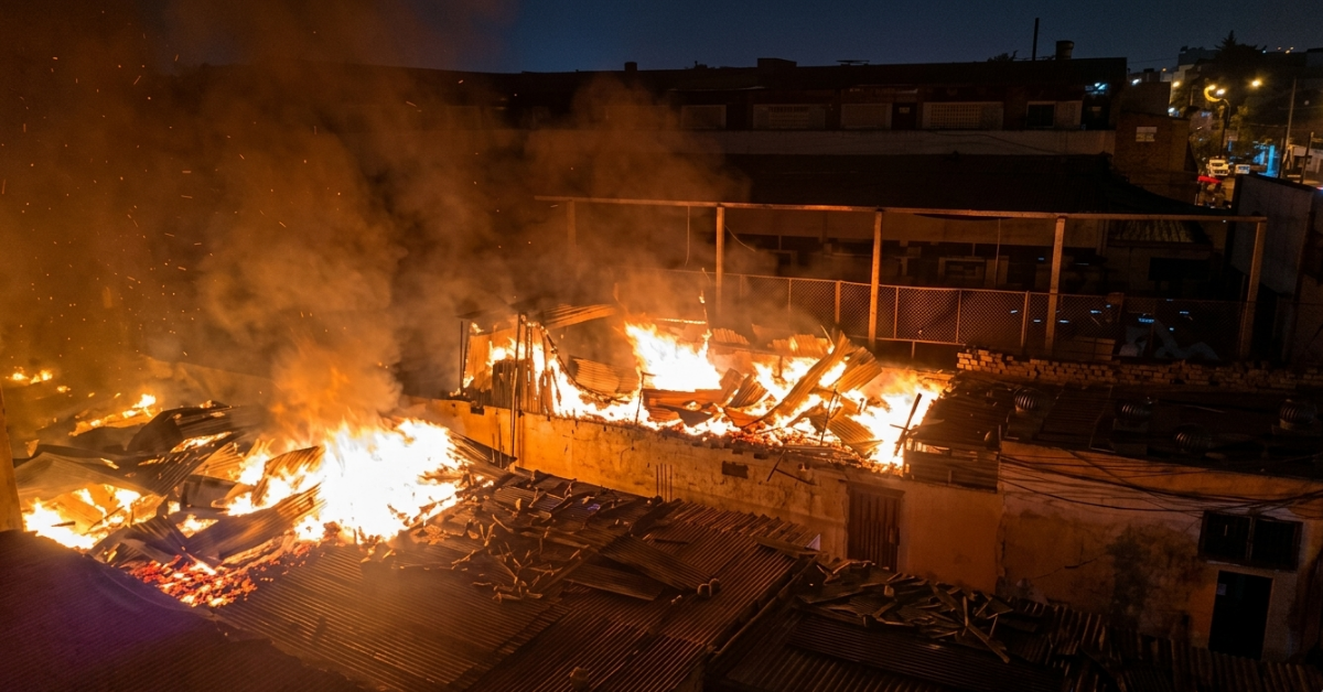 Barrios Altos: Incendio en quinta deja 10 familias damnifica