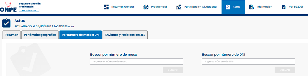 Revisa quién ganó en tu mesa de sufragio en la segunda vuelta presidencial.