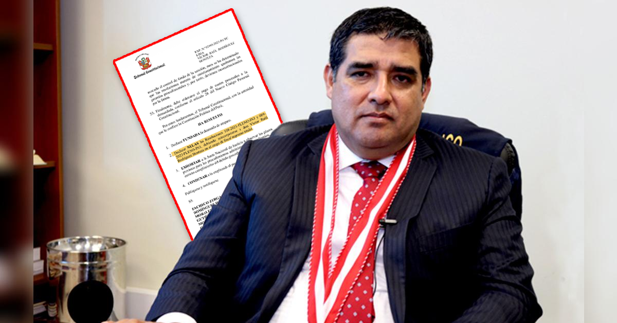 Víctor Rodríguez Monteza: Tribunal Constitucional dispone su