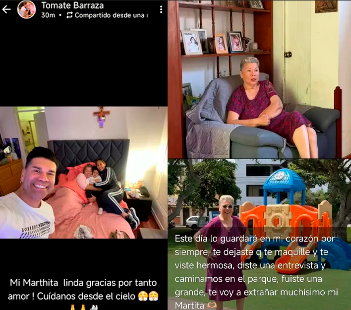 Tomate Barraza se despide de su madre.