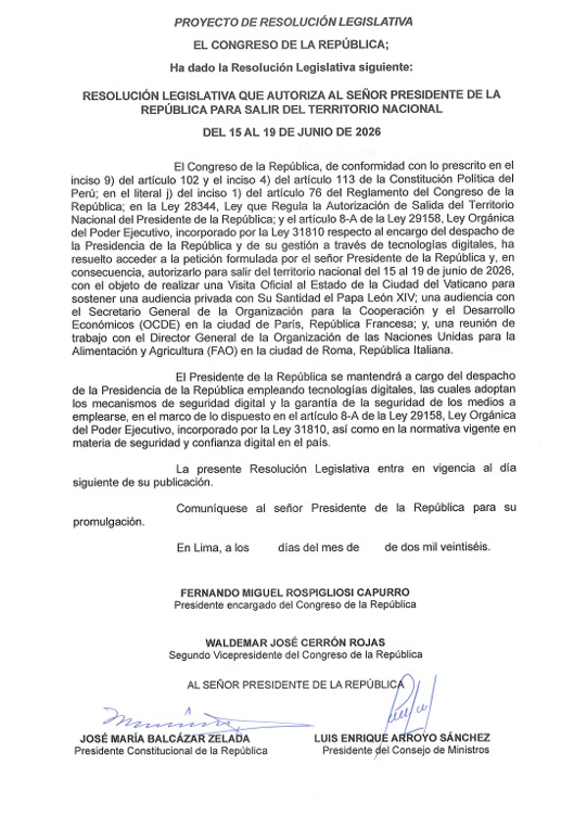 Proyecto de resolución.