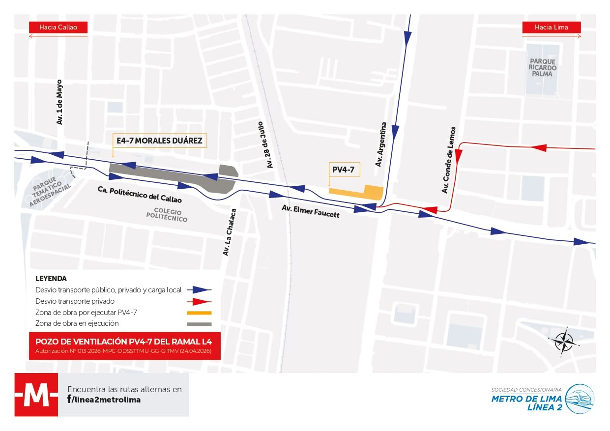 Plan de desv�o vehicular.