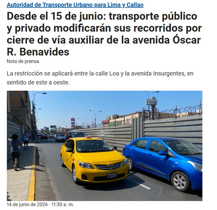 Nota de prensa.