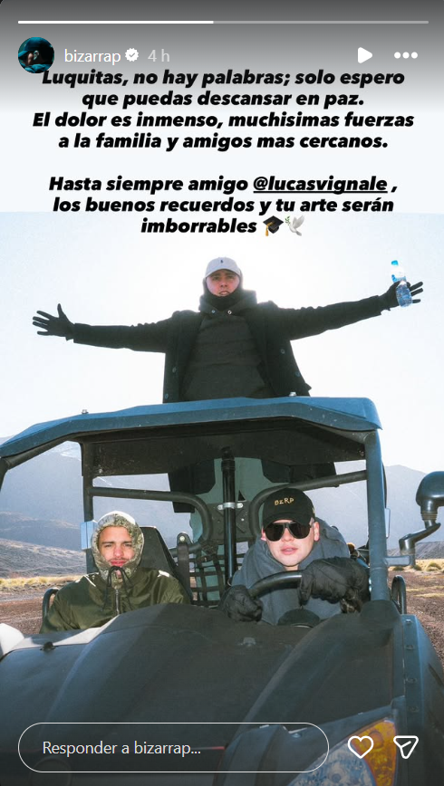 Bizarrap se despide de su productor.