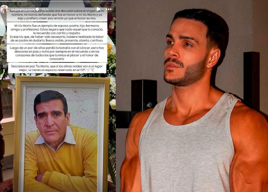 Mario Irivarren y su mensaje de despedida a su tío, quien falleció de cáncer.
