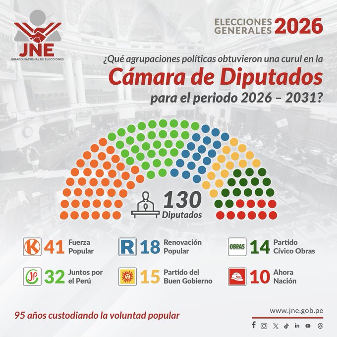 Conformaci�n de la C�mara de Diputados.