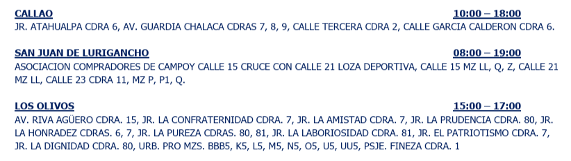 Corte de luz.