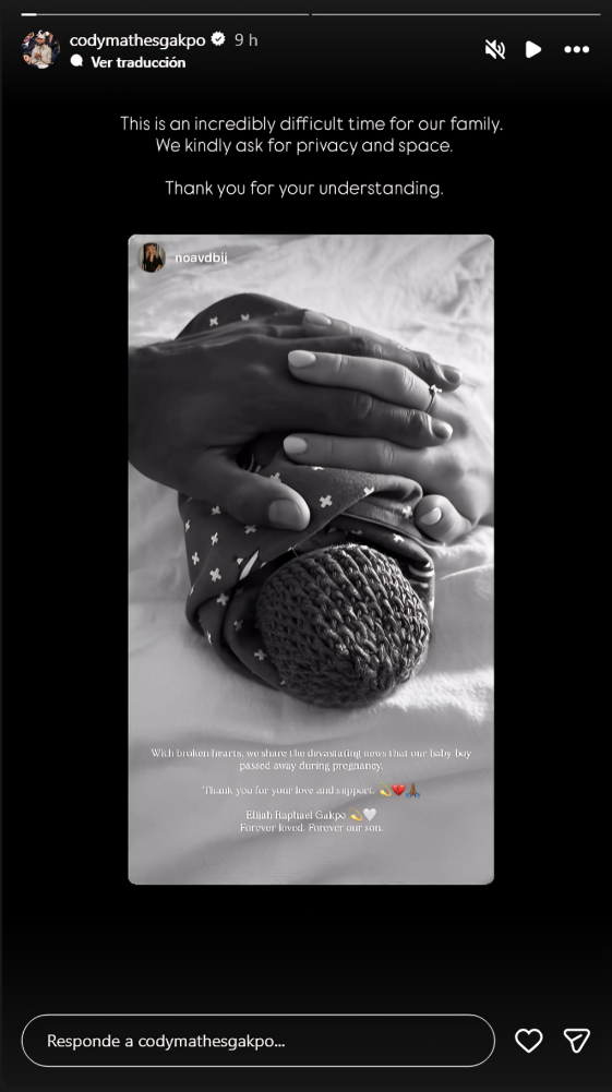 Publicaci�n de Cody Gakpo en sus historias de Instagram