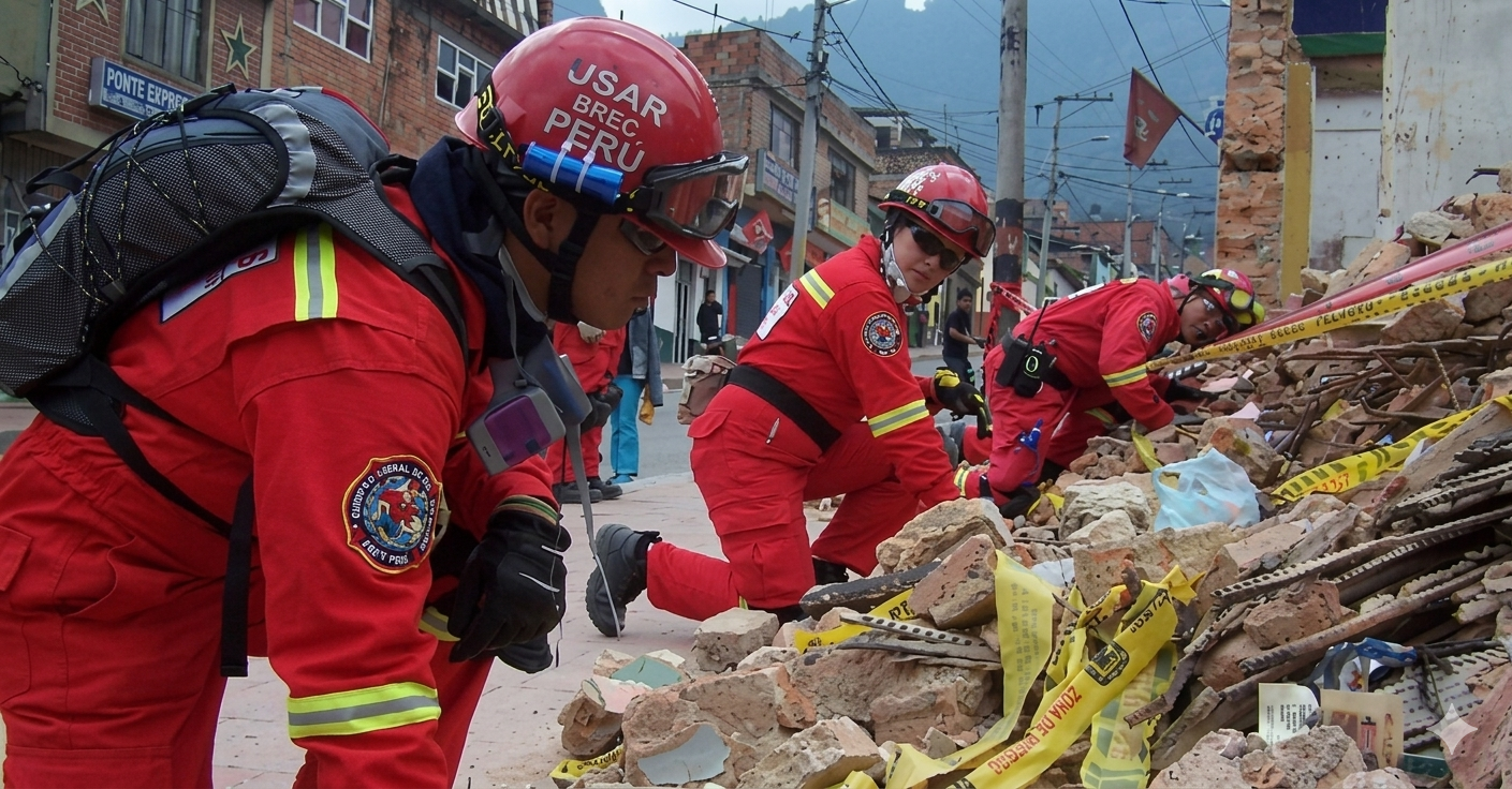 Perú rescata adulta mayor en Venezuela: Grupo USAR salva vidas tras terremotos