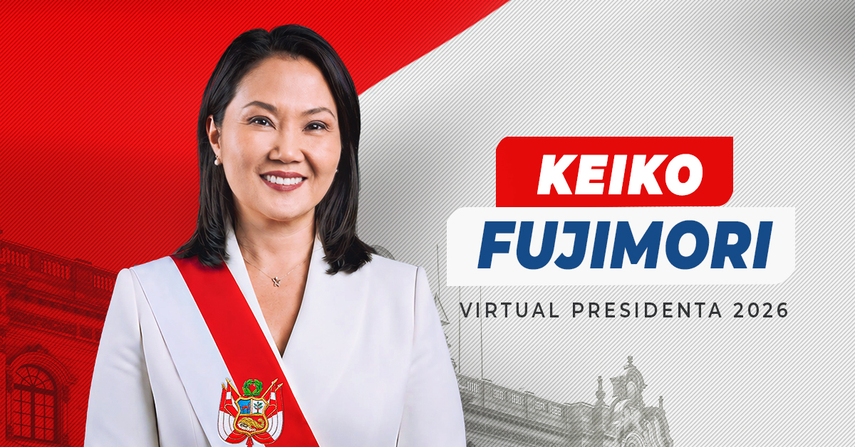 Keiko Fujimori se convierte en virtual presidenta del Perú con 50.135%