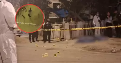 Asesinan a hombre mientras beb�a licor cerca a su casa