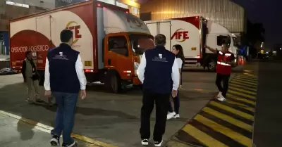 ONPE culmin� traslado de material electoral hacia el interior del pa�s.