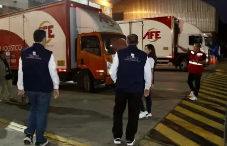 ONPE culmin� traslado de material electoral hacia el interior del pa�s.