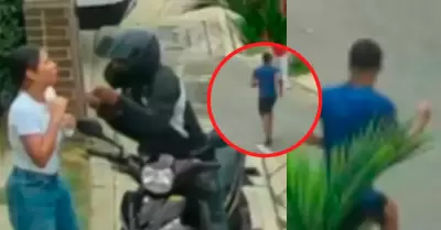 Hombre abandona a su pareja en intento de hurto.