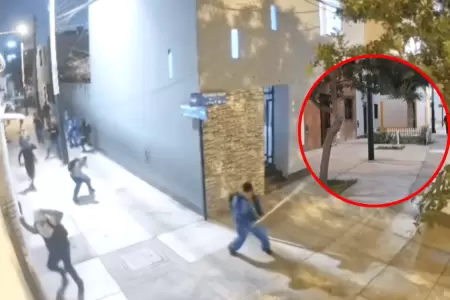 Adolescentes se enfrentan con machetes y piedras en Surco