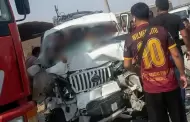 Tragedia en carretera de Lambayeque: choque entre miniván y tráiler deja dos muertos y diez heridos