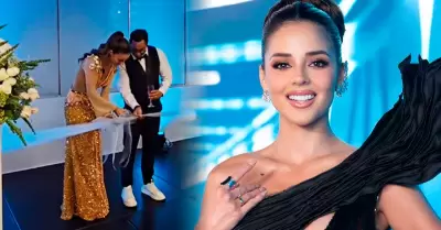 Luciana Fuster inaugura academia de modelaje.