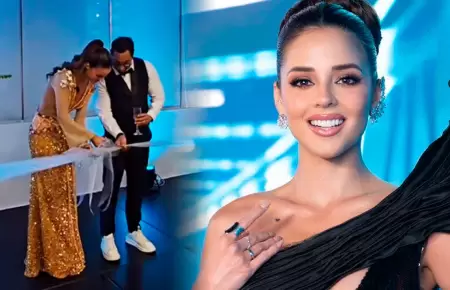 Luciana Fuster inaugura academia de modelaje.