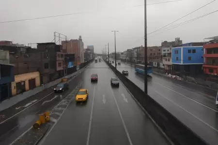 Llovizna sorprende a lime�os en junio.