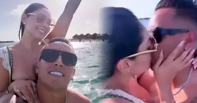 Pamela Franco y Christian Cueva de viaje a Panam�.