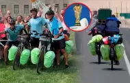 Tres amigos viajan de Argentina a EE.UU. en bicicleta rumbo al Mundial 2026 para ver a su selección