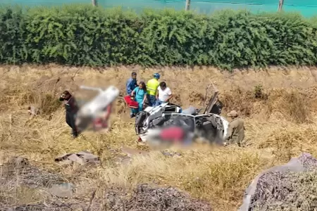 Despiste de un auto dej� dos personas fallecidas y un herido