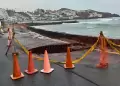 Alerta en San Bartolo: Fuertes oleajes provocan gran forado en el malec�n y obliga al cierre de acceso por un mes