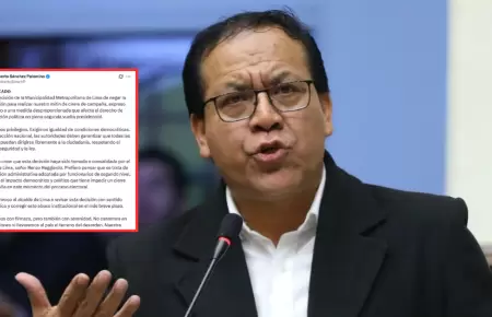 Roberto S�nchez se pronuncia sobre la negativa de la MUNLIMA de realizar su cier