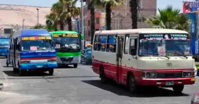 Transporte p�blico en Tacna.
