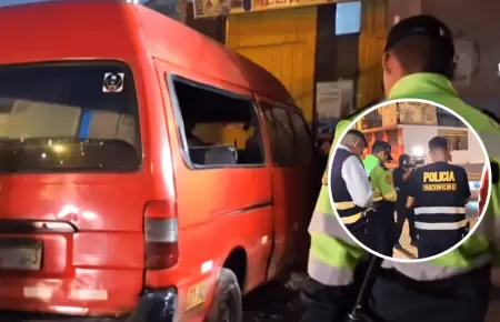 Lanzan bomba molotov a combi de 'Los Rojitos' en SJM