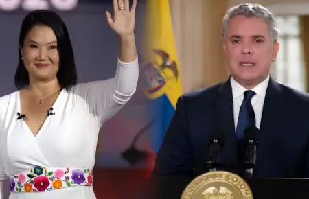 Iv�n Duque y Keiko Fujimori