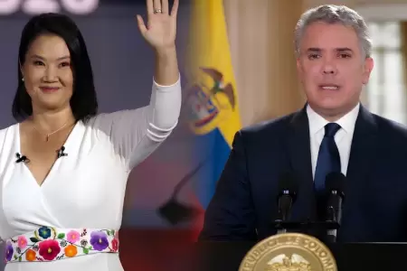 Iv�n Duque y Keiko Fujimori