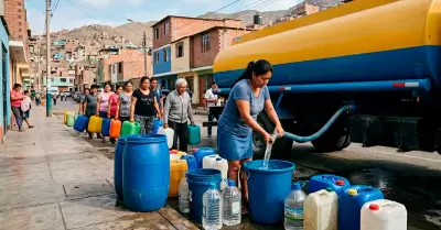 Corte de agua en Lima.
