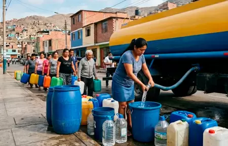 Corte de agua en Lima.