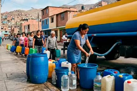 Corte de agua en Lima.