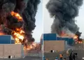 Emergencia en Lur�n: Incendio de grandes proporciones consume f�brica en zona industrial del distrito