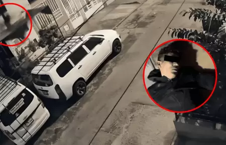 Ladr�n queda gravemente herido al caer del tercer piso de vivienda