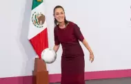 Claudia Sheinbaum: Periodista sufrió una caída al intentar atrapar una pelota lanzada por la presidenta