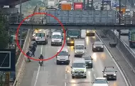 Caos en Vía de Evitamiento: Cierran tramo hacia el norte ante derrame de combustible por choque de camión y tráiler