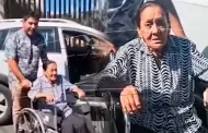 Adulta mayor de 87 años y con discapacidad acude a votar en segunda vuelta: "Ejemplo de patriotismo"