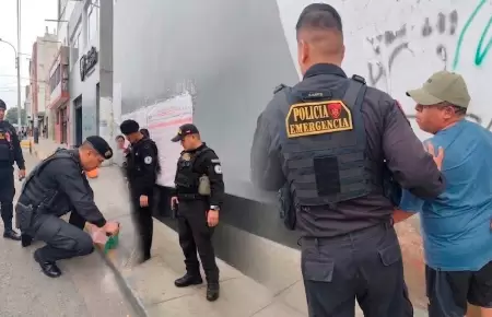 Agentes detuvieron al hombre armado en Trujillo.