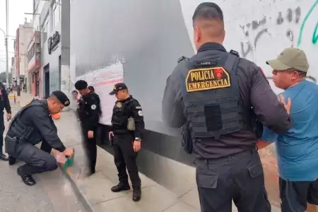 Agentes detuvieron al hombre armado en Trujillo.