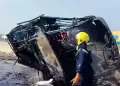 Choque de autob�s contra un cami�n dej� al menos 21 muertos y m�s de 10 heridos