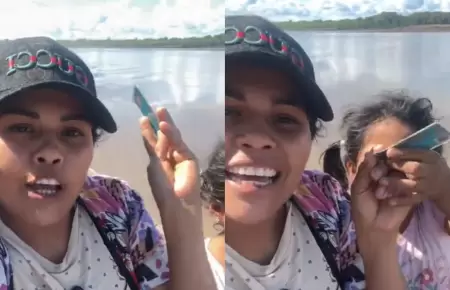 Ni�a vota el DNI de su madre al r�o rumbo a votar