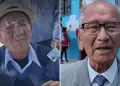 Segunda vuelta: Adultos mayores de 101 y 103 a�os acudieron a votar para cumplir con su deber ciudadano