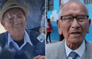 Segunda vuelta: Adultos mayores de 101 y 103 años acudieron a votar para cumplir con su deber ciudadano