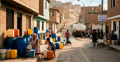 Corte de agua en Lima.